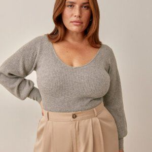 REFORMATION HART CASHMERE SWEATER NWT